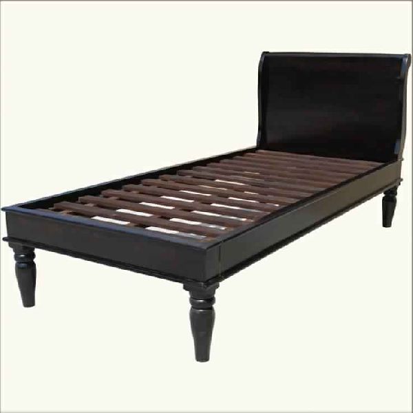SINGLE BED WITH ROSE WOOD FINISH