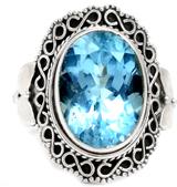 925 Sterling Silver Blue Topaz Jewellery, Gender : Women's