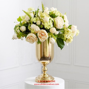 Small Metal Urn Vase Gold, Style : Traditional Chinese