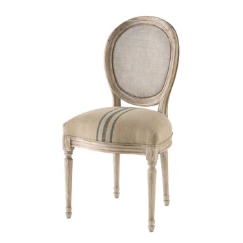Restaurant Chair without arms Jute Fabric Seat