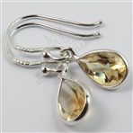 Sterling Silver Real CITRINE, Style : Drop/Dangle