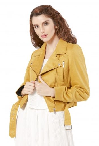 Plain ladies leather jacket, Occasion : Casual Wear, Party Wear