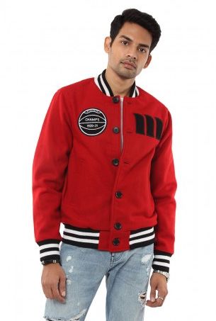 Cotton Printed Mens Varsity Jacket, Occasion : Casual Wear