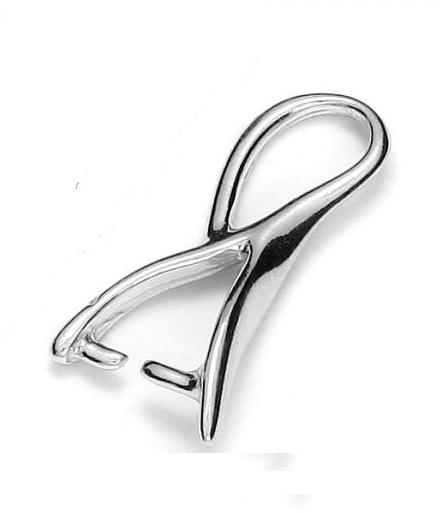Sterling Silver Prong Bail