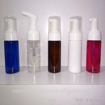 FOAM PUMP BOTTLE 100 ML, for Skin Care Cream, Color : BLUE, RED, GREEN, CLEAR, PINK