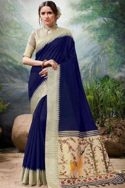 Emboridered Work Border Best Saree
