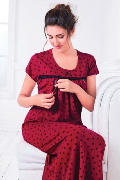Hosiery Fabric Feeding Gown, Size : Free Size