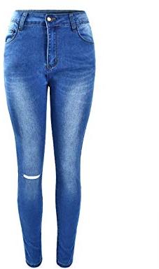 Plain Spandex ladies denim jeans, Feature : Anti Wrinkle, Anti-Shrink, Color Fade Proof, Eco-Friendly