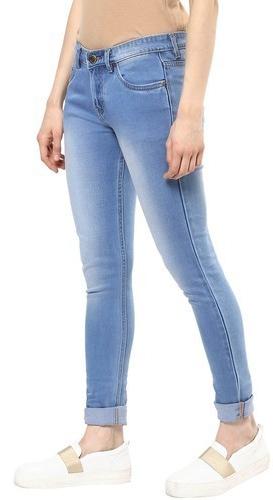Spandex Ladies Skinny Jeans, Size : M, XL, XXL