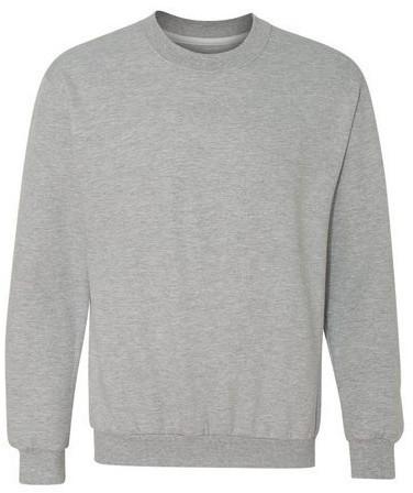 Mens Round Neck Grey Sweatshirt, Occasion : Casual Wear