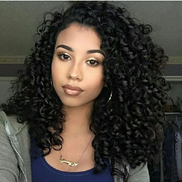 Black Curly Hair, for Personal, Length : 25-30Inch