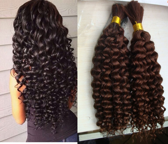 Micro Weft Curly Hair, for Personal, Length : 25-30Inch