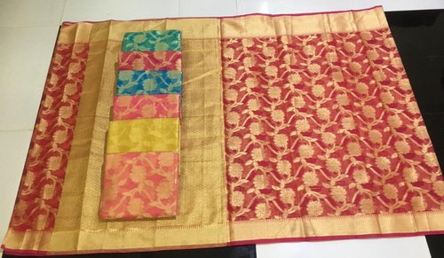 Cotton Printed Kota Silk Jal Saree, Occasion : Party Wear