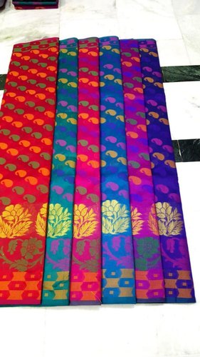 Multicolor Dupion Silk Jacquard Patola Saree