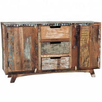 solid wood 3 drawer 2 door storage Cabinet