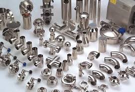 Stainless Steel ss sanitary fittings, for Industrial, Color : Silver