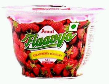 Amul Strawberry Flavoured Yoghurt, Feature : Hygienically Packed, Healthy, Delicious
