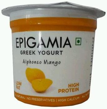 Epigamia Alphonso Mango Greek Yogurt, Packaging Size : 90 GM