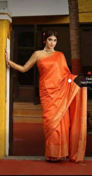 Plain Fancy Tussar Silk Sarees, Occasion : Bridal Wear, Casual Wear, Festival Wear, Party Wear