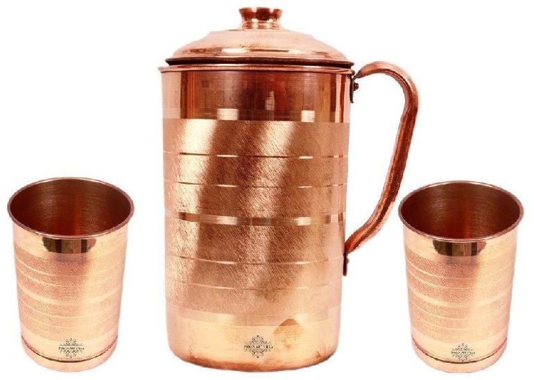 Copper Glass With Jug