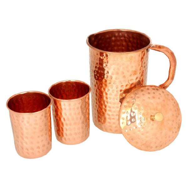 Copper Hammered Jug & Glass Set, Style Antique at best price in Mathura Uttar Pradesh from R.S