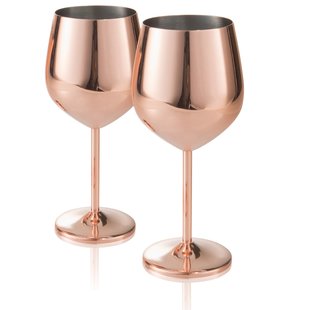 Copper Wine Glass Set