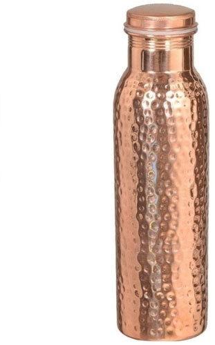 Hammered Copper Water Bottle, Packaging Type : Box