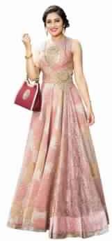 Fabric Pink Color Gown