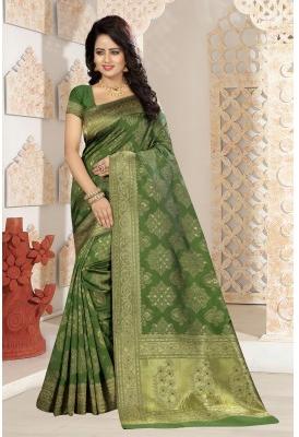 Silk Saree With Free Blouse