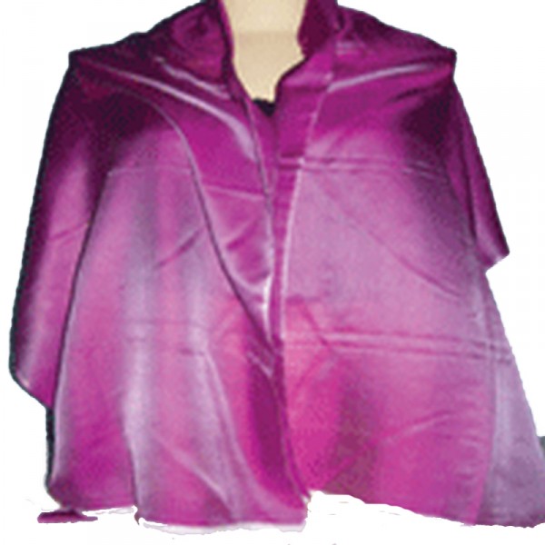 ACRYLIC ART SILK SCARF, Color : PURPLE