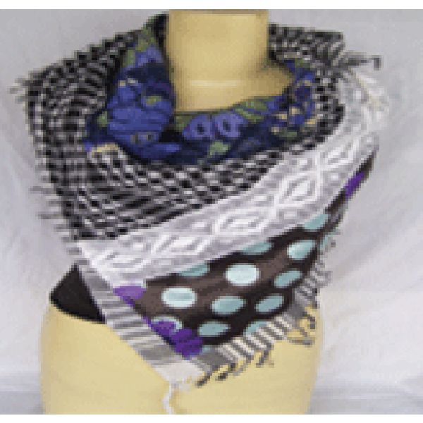 DESIGNER NECK SCARF, Color : PURPLE