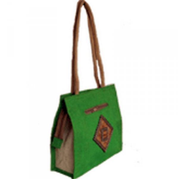 JUTE WITH CHIK DESIGN BAG