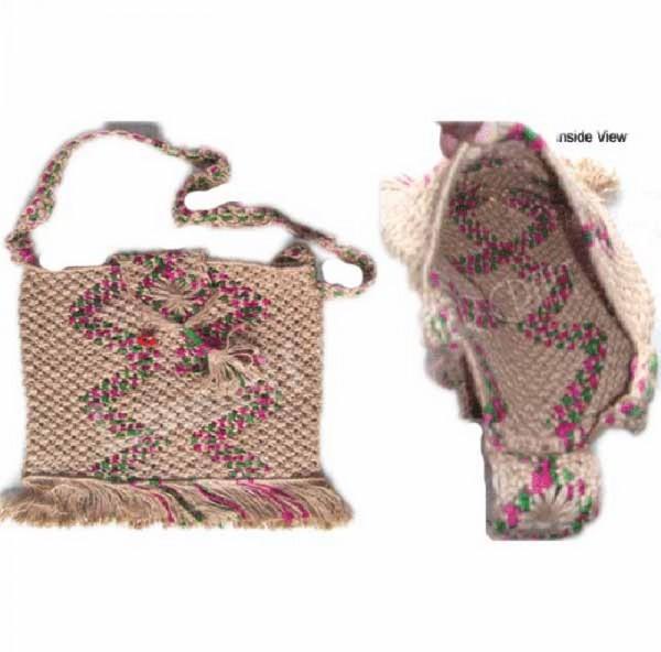 JUTE YARN SHOULDER BAG, Color : NATURAL