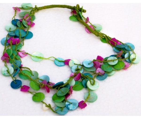 Shell Necklace, Color : MULTICOLOR