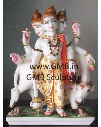 Hand Carved Datt Guru Statue from Marble