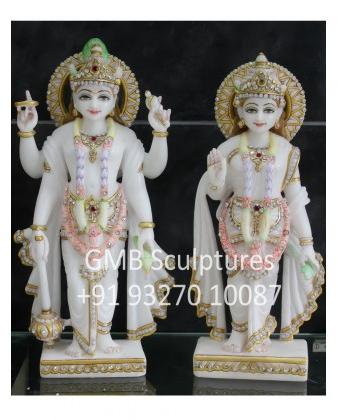 Marble Satya Narayana Bhagwan pair