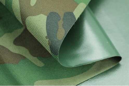 PU Coated Waterproof Camouflage Fabric for Rainwear