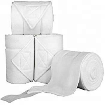 White Polar Fleece Bandages Set