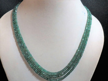 Buyer's label Rondelle Gemstone Bead Necklace