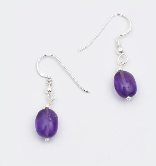 Amethyst Oval Earrings