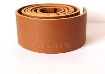 Genuine leather cords Flat Leather, Color : Light Brown
