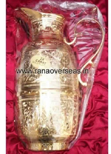 Brass Gold Plated Flask