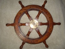 Nautical Wheel--Wooden