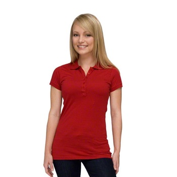 Ladies short sleeve Soft Thin Plain women Polo T Shirts in bulk, Type ...