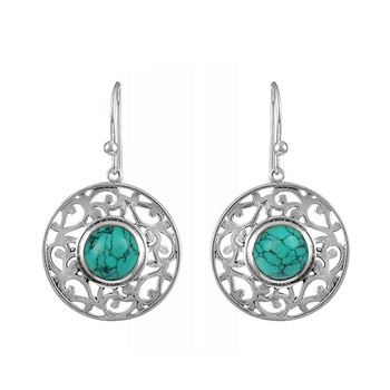 925 sterling silver jewelry gemstone earring, Gender : Unisex, Women's