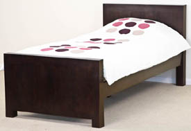 Mantis Dark Solid Mango Single Bed