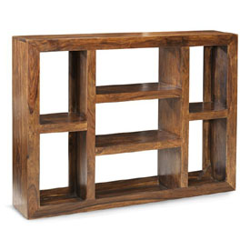Sheesham Wood Cube Display Bookcase