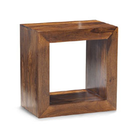 Sheesham Wood Cube Storage