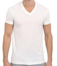 Custom Brand V-neck 100% Cotton Slim Fit T-shirt, Gender : Adults