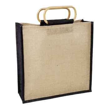 Wooden Handle Jute Bags